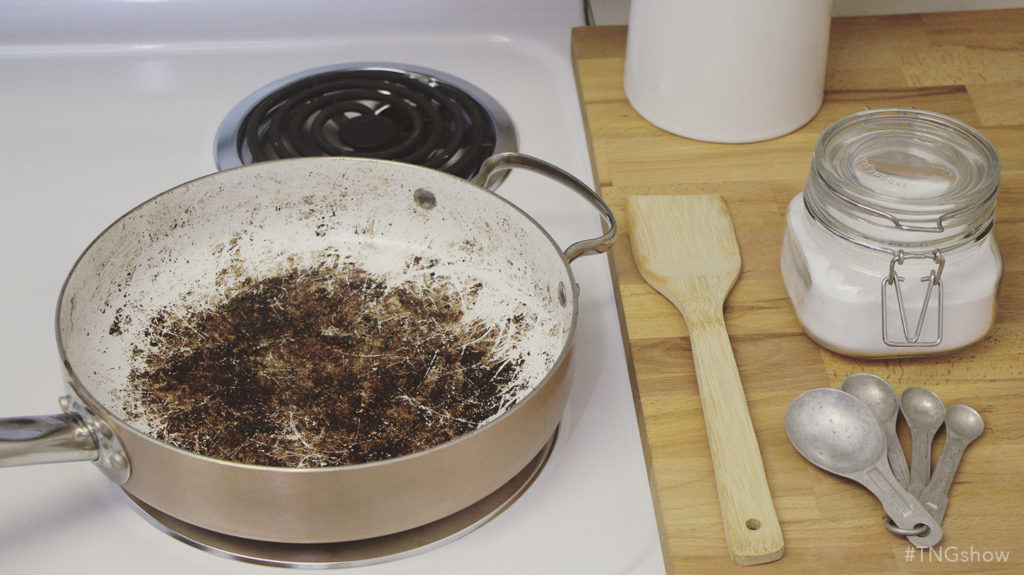 Natural Cleaning Washing Enamel Pots and Pans on The Normal Girl Show